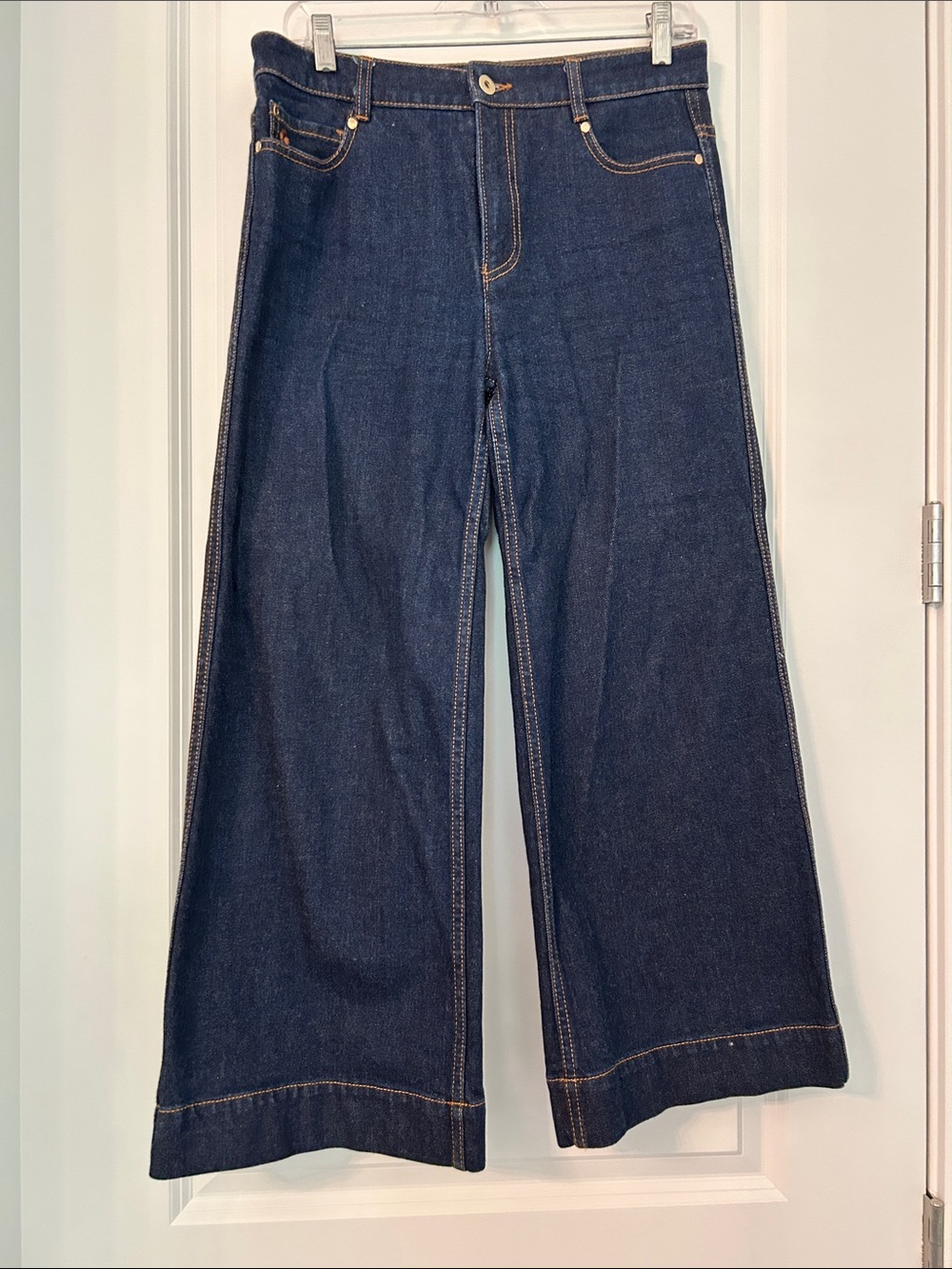 kate spade Dark Indigo Wide-Leg Jeans